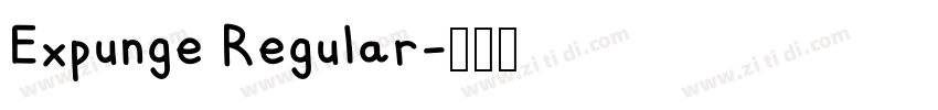 Expunge Regular字体转换